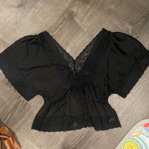 Silky Lace Blouse